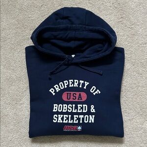 🇺🇸 USA Bobsled & Skeleton Fanatics Sweatshirt Hoodie | XL